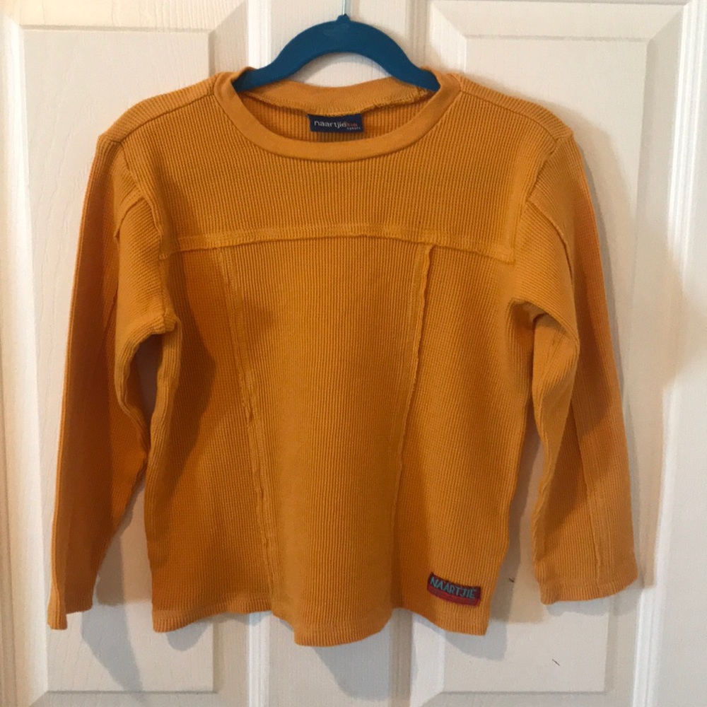 Yellow Boys naartjie kids Long Sleeve Shirt